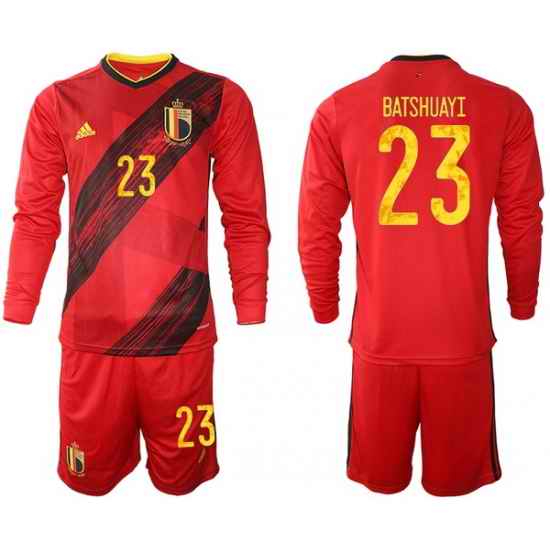 Mens Belgium Long Soccer Jerseys 002